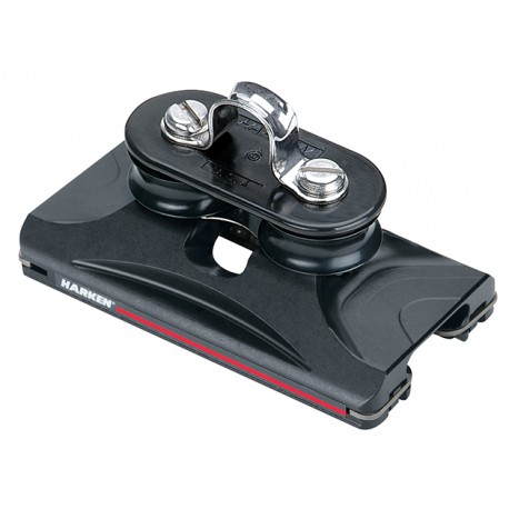 22mm CB Traveler - high-load / fixed sheaves / eyestrap