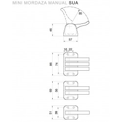 SUA/2 Mini Mordaza Manual