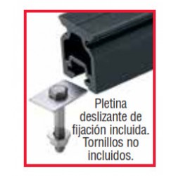 22mm Raíl Perfil Alto / Fijación Variable L:1,5m 22mm Raíl Perfil Alto / Fijación Variable L:1,5m